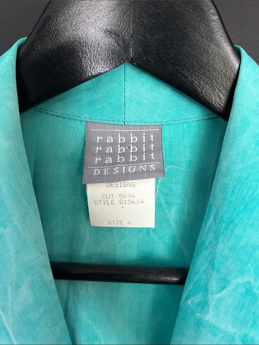 Vintage 80s Rabbit Rabbit Rabbit Turquoise Jumpsuit with Fringe & Conchos, Small - Picture 14 of 16